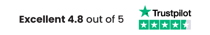 Excellent 4.8 out of 5 on Trustpilot